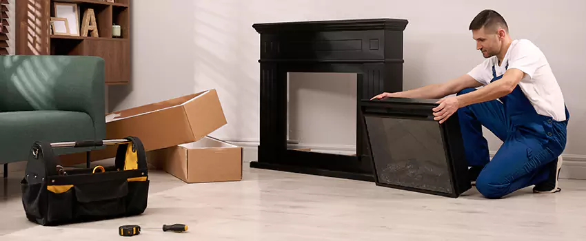 Old Rusted Metal Fireplace Repair And Replacement in Little Elm, TX